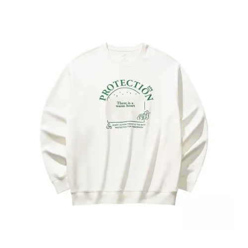 Anta Теплый Нефритовый Белый 1 Унисекс Свитшоты