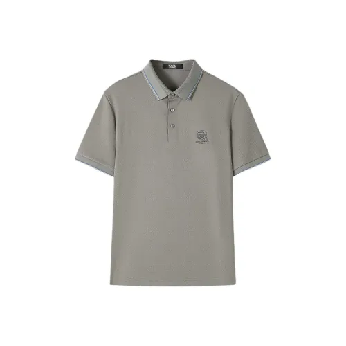 Поло Мужское Зеленое от KARL LAGERFELD