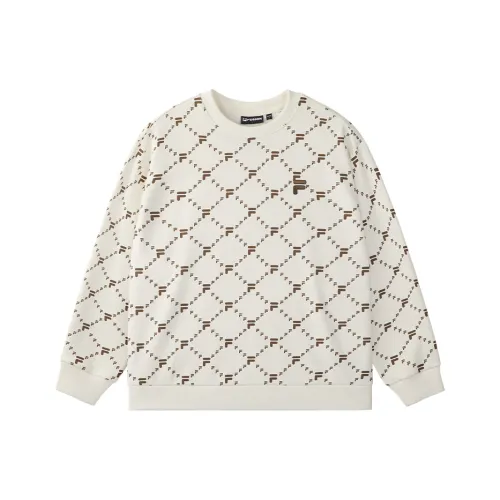 FILA FUSION FOB series Свитшот Унисекс Винтажный Белый