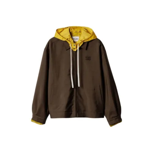 MIU MIU Куртки и Пальто Женские Коричневый