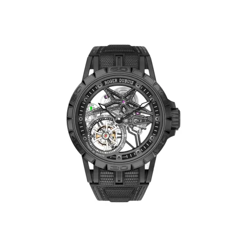 Roger Dubuis Мужские часы Kings Racing Series с ручным заводом, 45 мм, с механизмом, с черепом