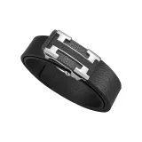 Черный с серебряной пряжкой