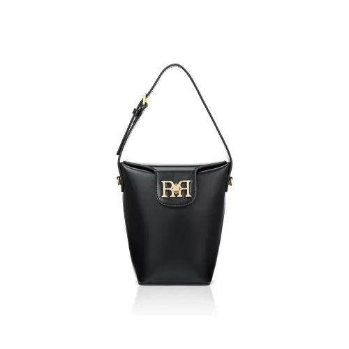 Roberta Di Camerino Коровья кожа Сумка через плечо ведрообразной формы женская черный белый