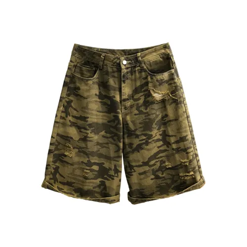 YGQPZHZ Камуфляж Мужские Джинсовые Шорты
