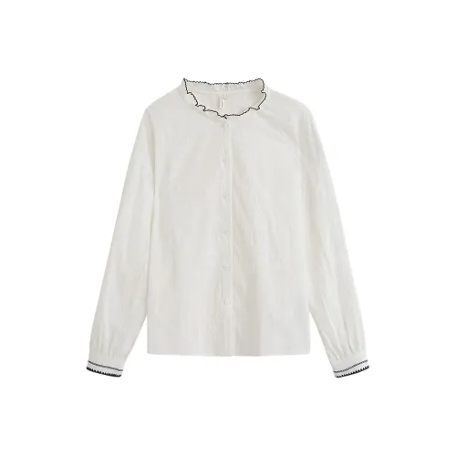 Inman Жемчужно-белые Женские Рубашки