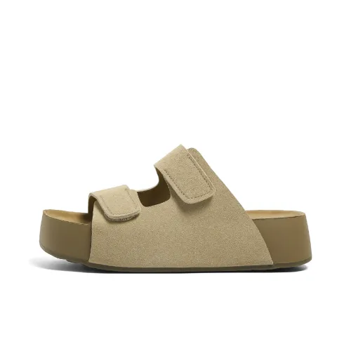 HUANQIU Противоскользящие Устойчивые к истиранию Тихие Слипоны Женские Хаки