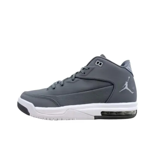Jordan Flight Происхождение 3 Устойчивый к истиранию MID Топ Детские Баскетбольные кроссовки Серый Подростки