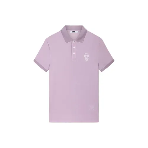 Поло Мужское KARL LAGERFELD Светло-Розовое