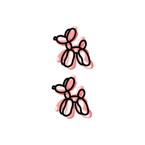 SHITIAN Баллоны FIX Собака Многоцветный Tattoo Наклейка