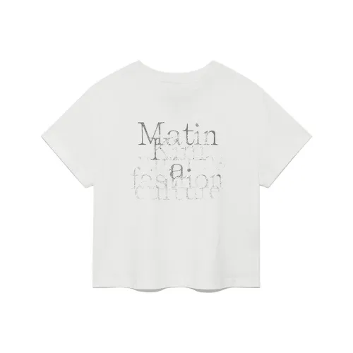 MATIN KIM Белые Женские Футболки