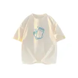 [100% cotton] Светлый бежевый (Tb Happy Elf Логотип на груди)