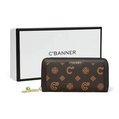 C°BANNER Синтетическая кожа Кошелек Женские Кофе Экрю