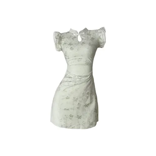 TIBINB Короткий рукав Платье Женское