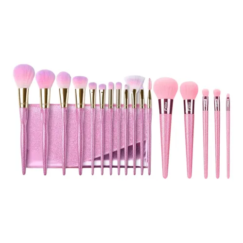 MSQ 17 шт Aurora Набор кистей MAKE UP Инструменты Контуринг Основа Мягкая кожа Дружественный