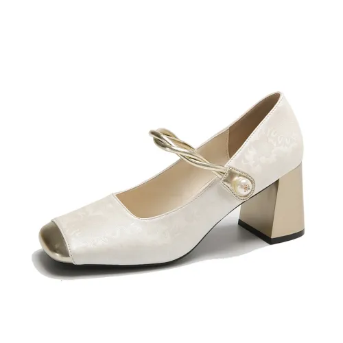 Medd Грубый каблук Туфли Мэри Джейн Женские