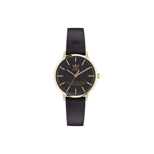 Adidas Originals Женские часы Кварцевый механизм Кожаный ремешок 35 мм Черный циферблат
