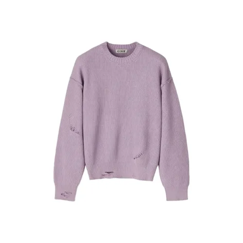 COOR Светло-фиолетовый Унисекс Трикотаж