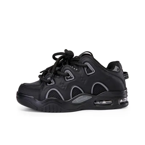 GWODUO Юбка Резистентная Амортизация Увеличение Высоты Низкий Топ С Наполнителем Скейтборд Кроссовки Унисекс