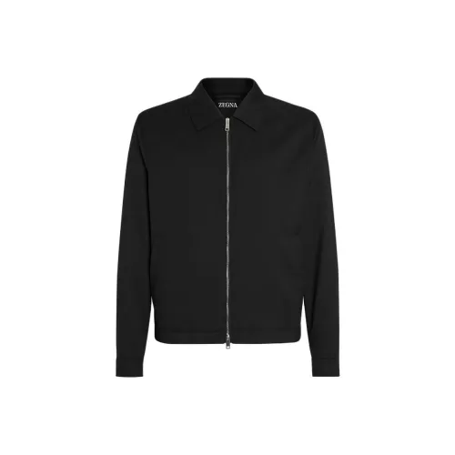 Ermenegildo Zegna Черные Мужские Куртки