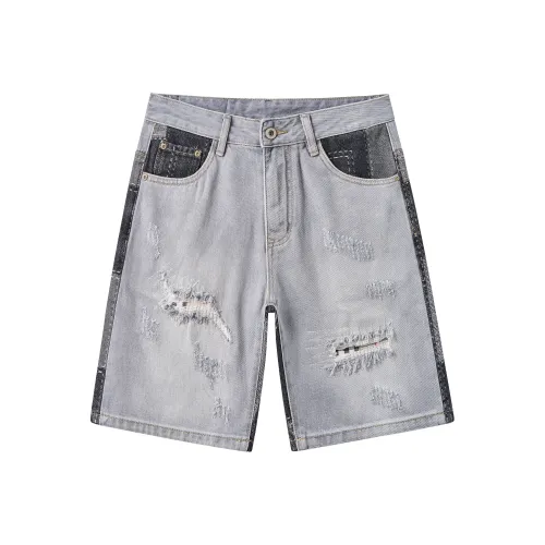 Maserati Черно-серый цвет унисекс джинсовые шорты