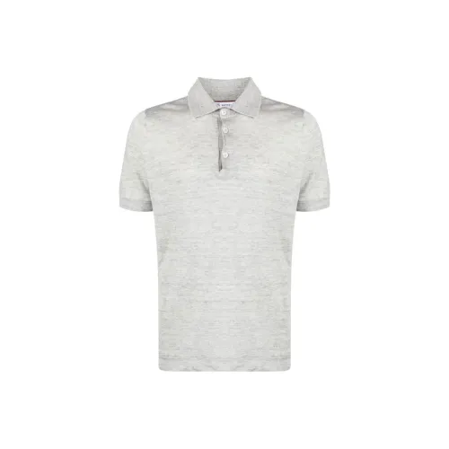 BRUNELLO CUCINELLI Light Gray Мужская Поло