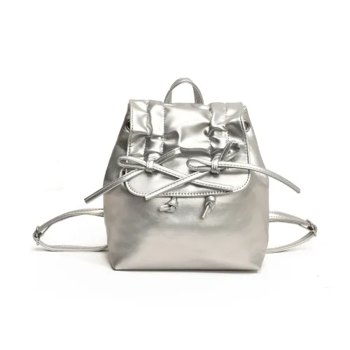 OURFUN Нейлоновый рюкзак унисекс белый серебристый розовый