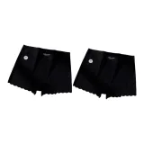 M1766-G Комплект - Большой размер - Цветовые блоки - Черный + Черный (2 упаковки)