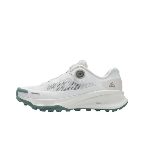 FILA BOA Устойчивые к истиранию Низкие Кроссовки для Трейла Бег Гонки Беговые Кроссовки Женские Белые