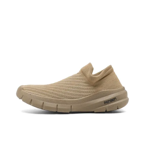 RENBEN Дышащий Легкий Резистентный к нижнему юбке Низкий топ Кэжуал Мужской Коричневый