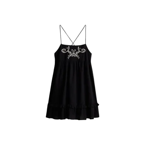 H&M Черный цветок Женские Слиплатья