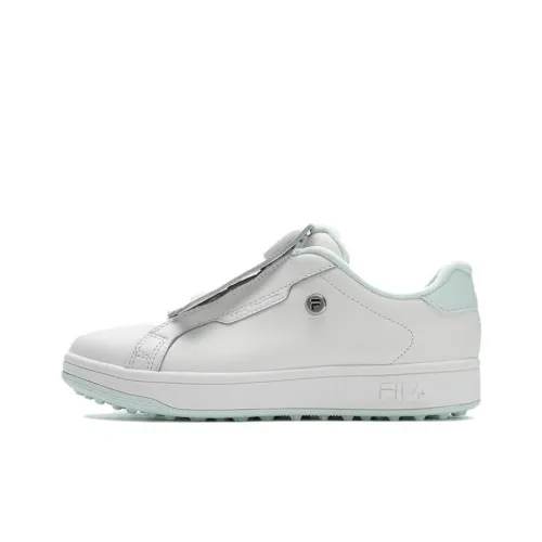 FILA GF 1911 Trainer Устойчивая к истиранию Низкая Обувь для гольфа Женская Ярко-белая