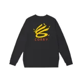 Карри Большой Логотип Длинный рукав Черный