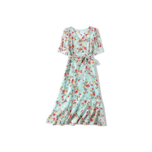 Devanro Короткий рукав Платье Женское