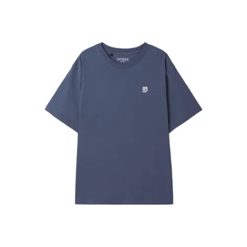 GUESS Темно-синяя унисекс футболка
