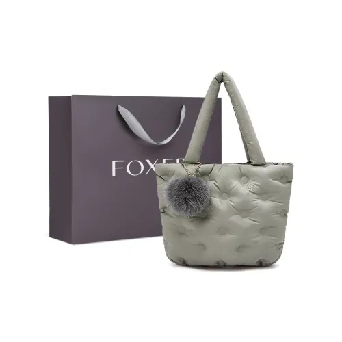 FOXER Ткань Сумка Стандартная Женская Серого цвета