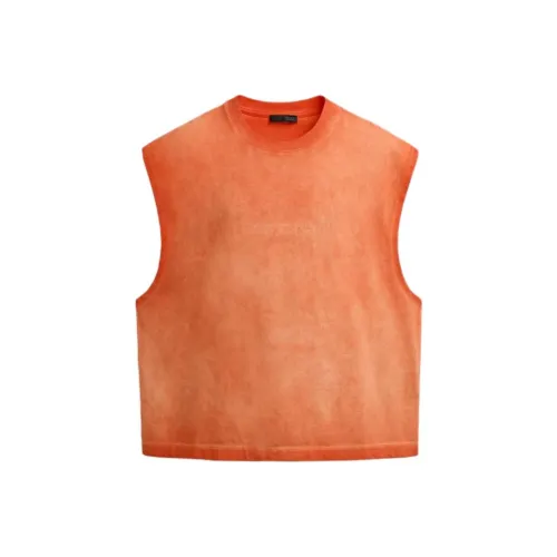 ZARA Orange Men's Tank Tops