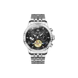 Стальной браслет с ромбовидным ободком, глубокий черный цвет