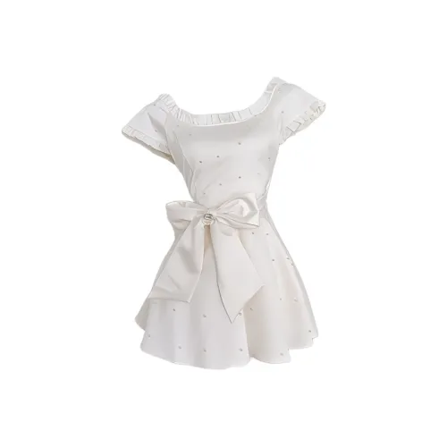 MO VOICE Короткий рукав Платье Женское