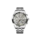 Стальной браслет, настоящий, серый.