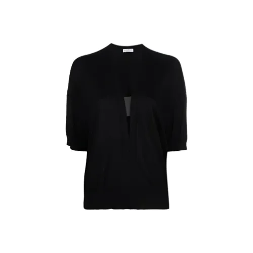 Brunello Cucinelli Черные Женские Кашемировые Свитеры