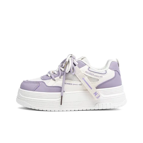 RENBEN Устойчивые к истиранию Быстросохнущие Низкие Кроссовки для скейтбординга Женские Белые Фиолетовые