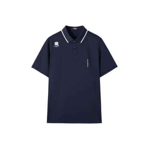 Поло Мужское KARL LAGERFELD Blue