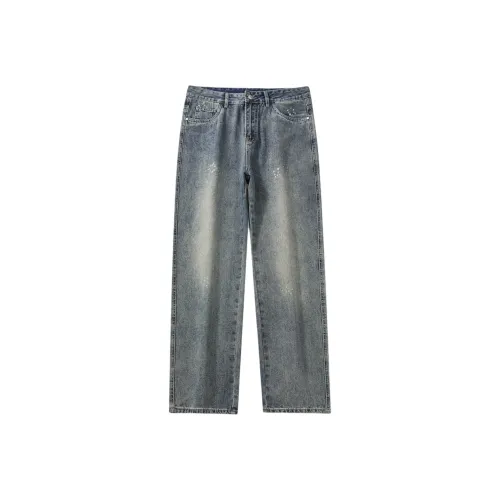 PENTAGONAL HEART Ностальгический синий Мужские Джинсы