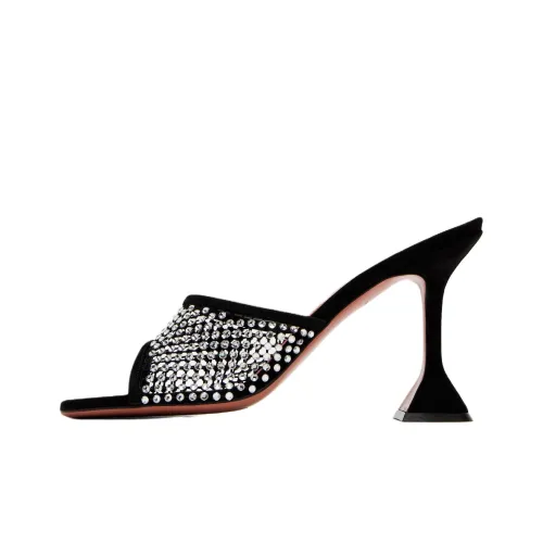 AMINA MUADDI Тихий Слипоны 9,5cm Женские Черный