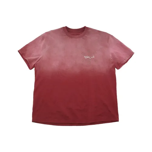 TREMINAL Промытый Красный Унисекс Футболка