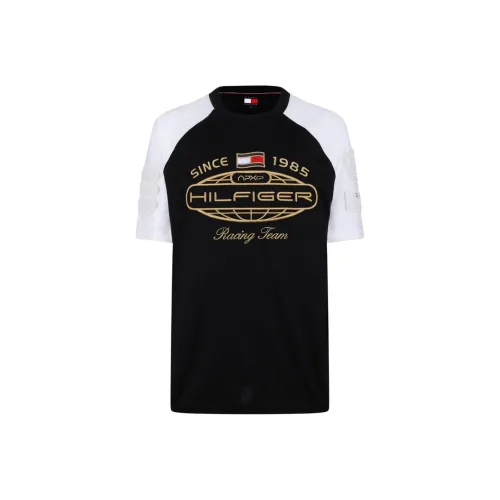 Tommy Hilfiger x F1 KUANGBIAOFEICHEDIANYING LIANMINGKUAN SS25 T Рубашка Мужская Черная