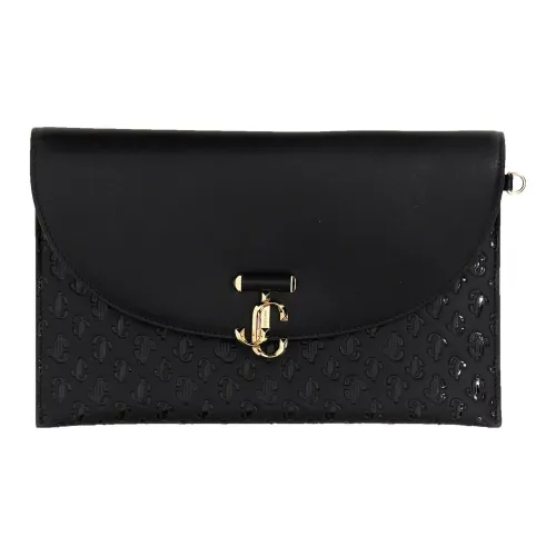 Jimmy Choo Телячья кожа Конверт Сумка Клатч Женский Черный
