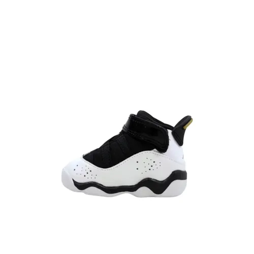 Jordan Air Jordan 6 Кольца Устойчивые к истиранию MID Топ Обувь для малышей Белый Infant And Toddler