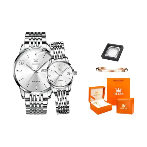OLEVS Механические часы Movement унисекс, 40 мм * 20 мм * 19 мм, белые