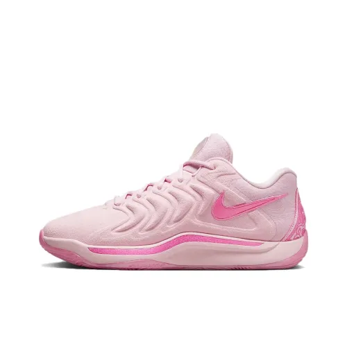 Nike KD 17 Баскетбольные кроссовки Low Топ Розовый Унисекс